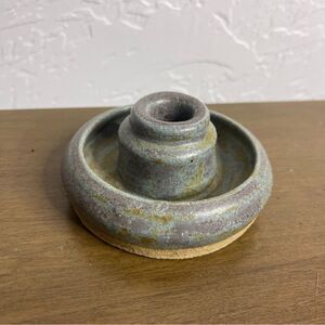 Handmade Studio Pottery Pillar Candle Holder